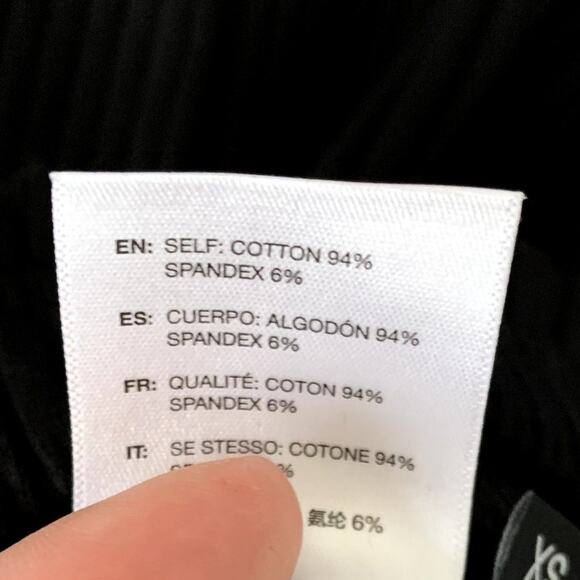 John Elliot Ginza Rib Cropped Pant Womens Black Size 0 USA Made - Picture 15 of 16